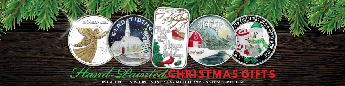 2025 Exclusive Christmas Silver Keepsake Rounds and Bars