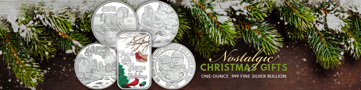 2025 Exclusive Christmas Silver Keepsake Rounds and Bars