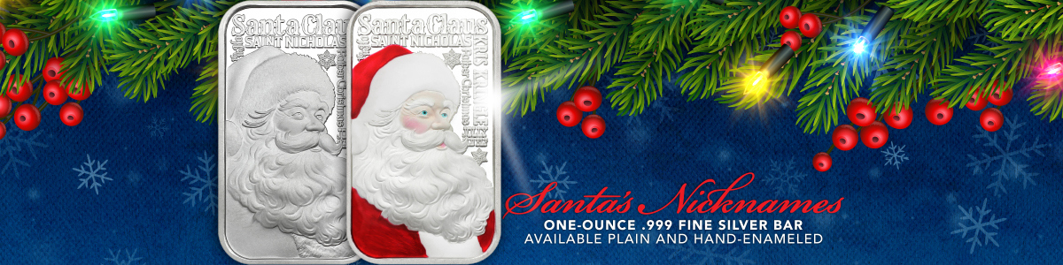 2025 Exclusive Christmas Silver Keepsake Rounds and Bars