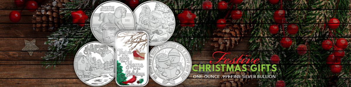 2025 Exclusive Christmas Silver Keepsake Rounds and Bars