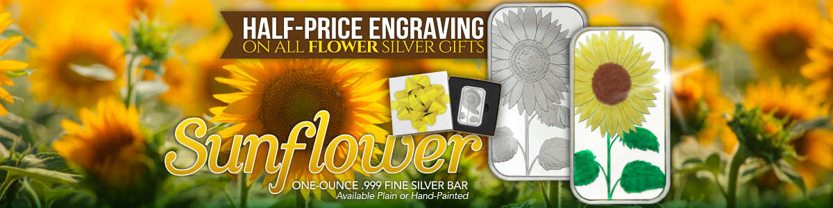 SilverTowne Keepsake Silver Bullion Flowers Collection SilverTowne Keepsake Silver Bullion Flowers Collection