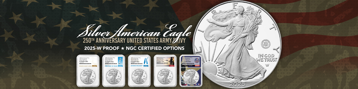 2025 Army Privy Silver American Eagle BU NGC Certified 2025 Army Privy Silver American Eagle BU NGC Certified