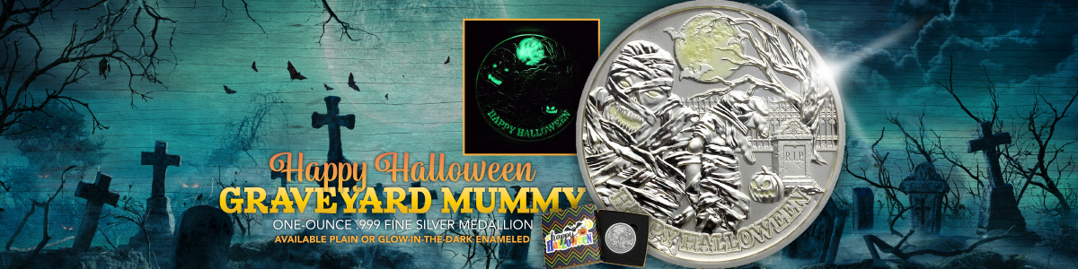 Halloween Silver Rounds and Bars Halloween Silver Rounds and Bars