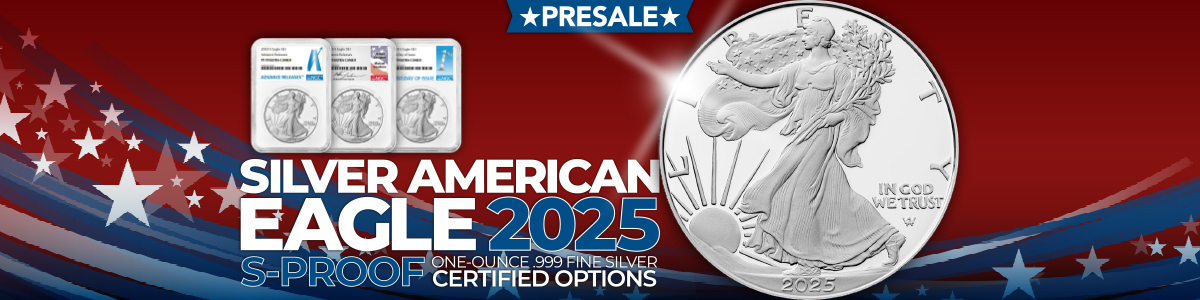 2025 S Silver American Eagle Proof Coins 2025 S Silver American Eagle Proof Coins