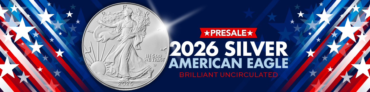 2026 Silver American Eagle BU Coins United States Mint | PRESALE