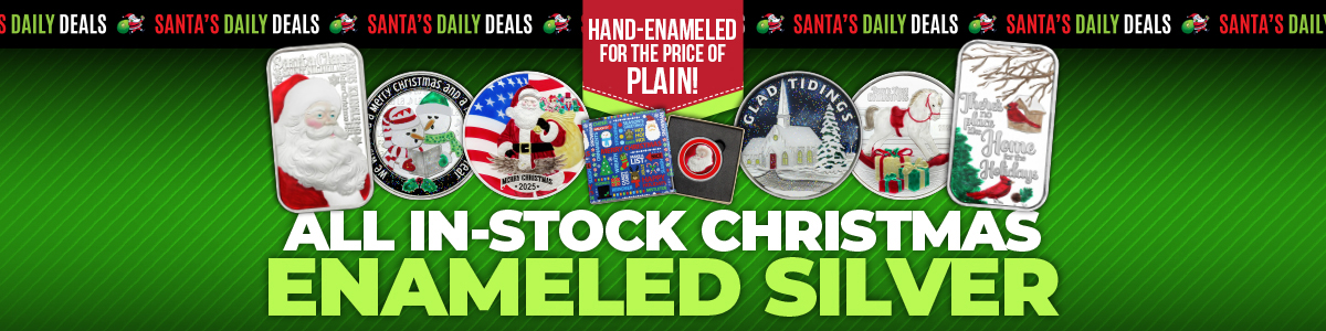SilverTowne Christmas Collection | Remaining Hand-Enameled for the Price of Plain