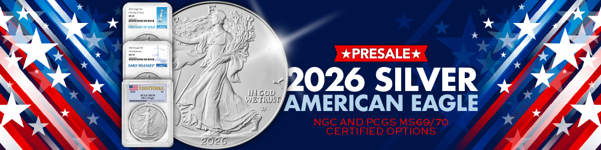 PRESALE 2026 Silver American Eagle BU Coins And Certified Options United States Mint