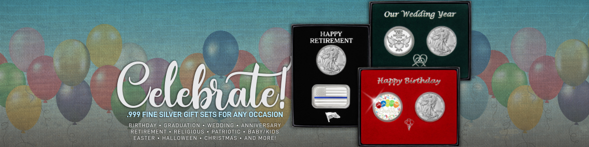 2 Piece SAE Gift Sets Include 1 Special Occasion SilverTowne Silver Piece and a 2026 Silver American Eagle