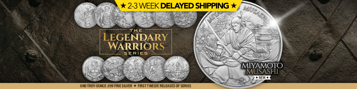 Legendary Warrior Series .999 Silver Rounds | 2-3 Week Shipping Delay