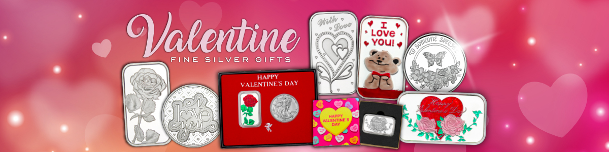 Personalized Valentines Gifts .999 Fine Silver Plain or Hand-Painted