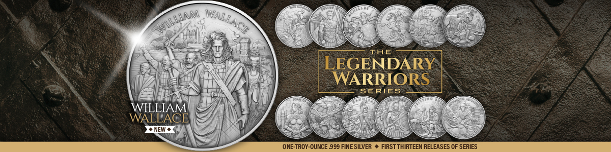 Legendary Warrior Series .999 Silver Rounds