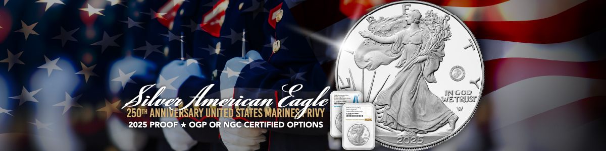 2025 P US Marine Corps Privy Silver American Eagle Proof Coins