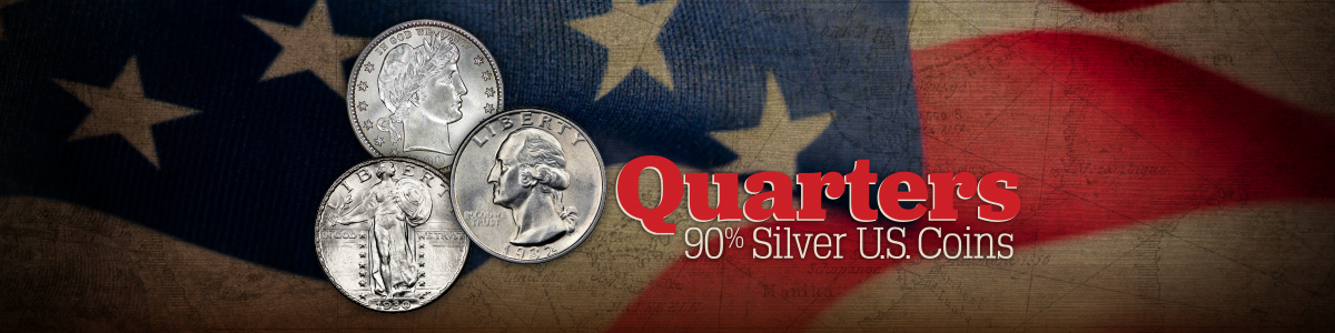 Silver Barber Quarter 90% Silver Coins