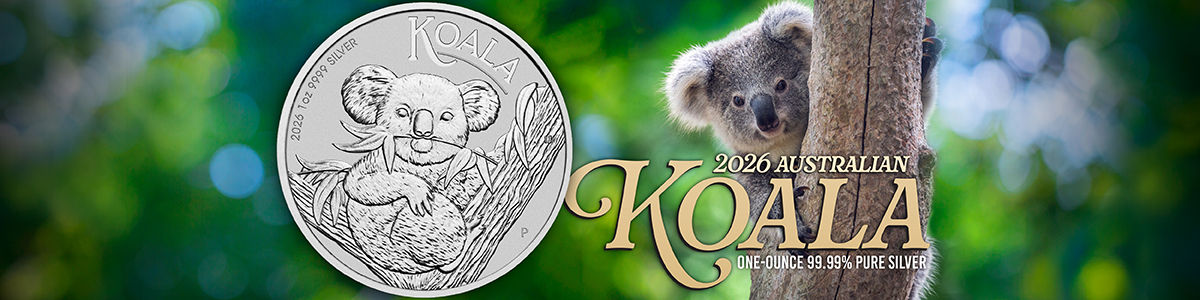 Australian 2026 Koala 1 Ounce .9999 Silver Coins Perth Mint