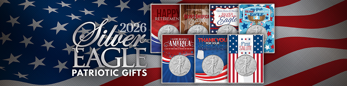 All Occasion Silver American Eagle Gift Holders