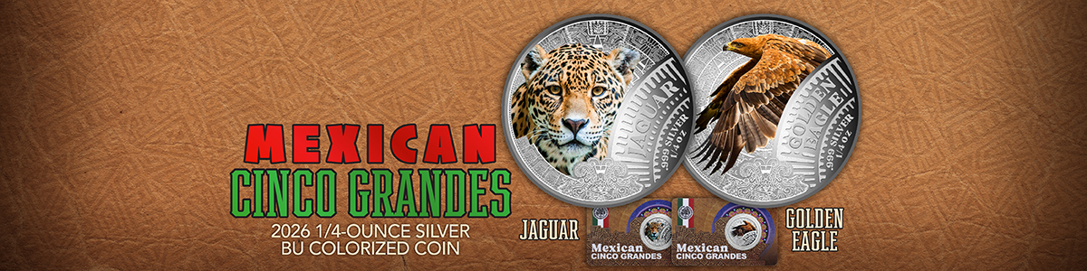 Mexican Cinco Grandes (Big 5) Animals Releases 1 and 2 (Jaguar and Gold Eagle