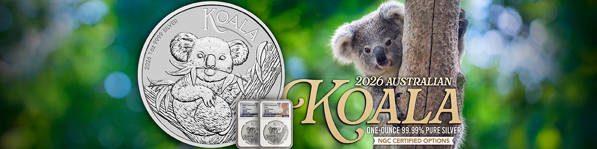 Australian Perth Mint Koala .9999 Silver Coins