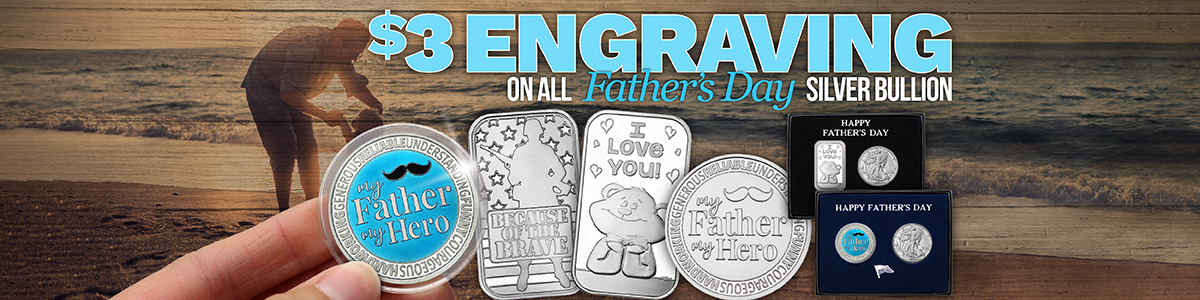 Best Father's Day Gifts for Coin Collectors .999 Fine Silver