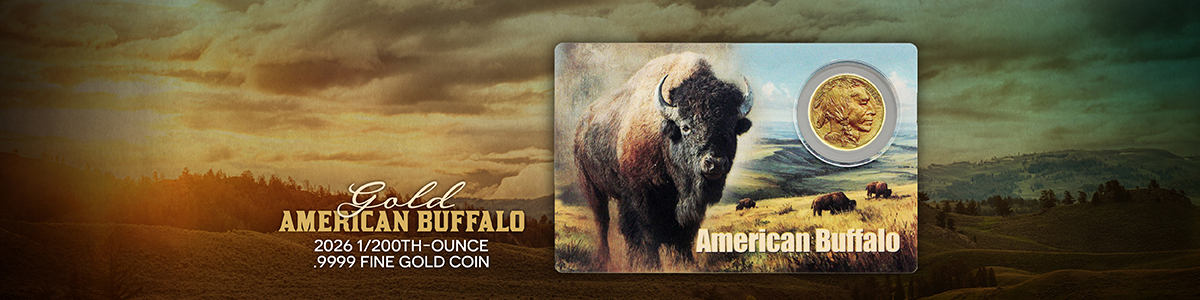 2026 $30 Liberia 1/200th oz Gold American Buffalo Coin in Card