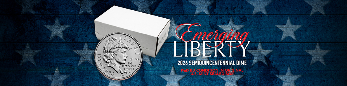 US Minted Emerging Liberty Dime 1776-2026