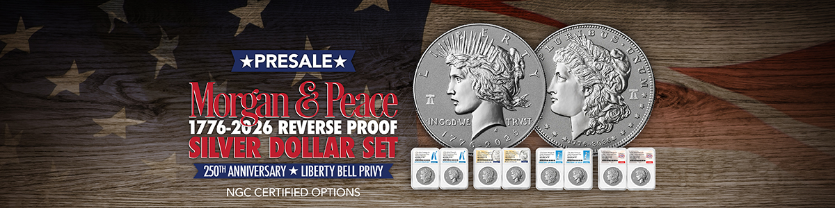 1776-2026 Reverse Proof Morgan and Peace Silver Dollars