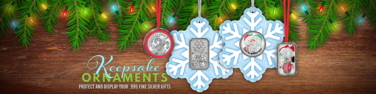 Fitted Plastic Ornament Capsules for Silver Bars and Rounds