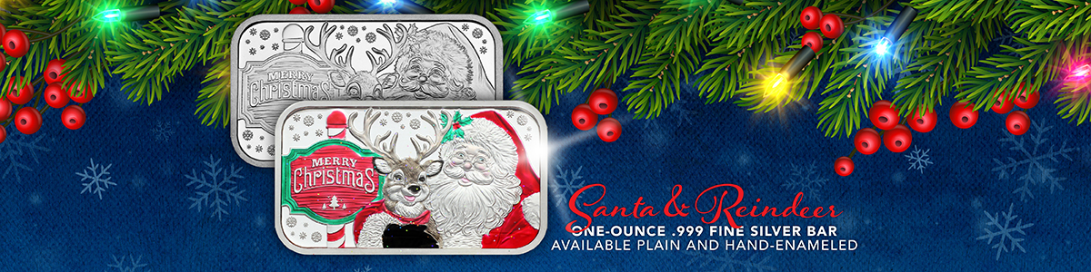 Exclusive 2026 SilverTowne Christmas Keepsakes Silver Bullion Collection
