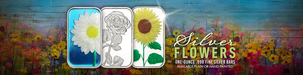 SilverTowne Keepsake Silver Bullion Flowers Collection