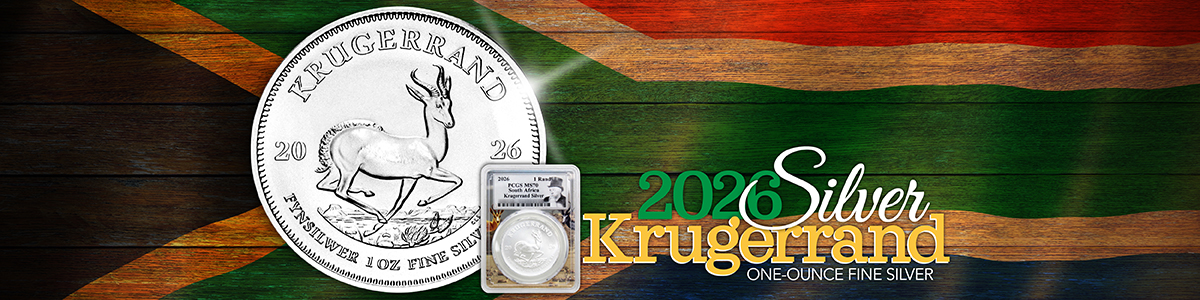 2026 South Africa 1oz Silver Krugerrand PCGS MS70 Kruger Picture Frame