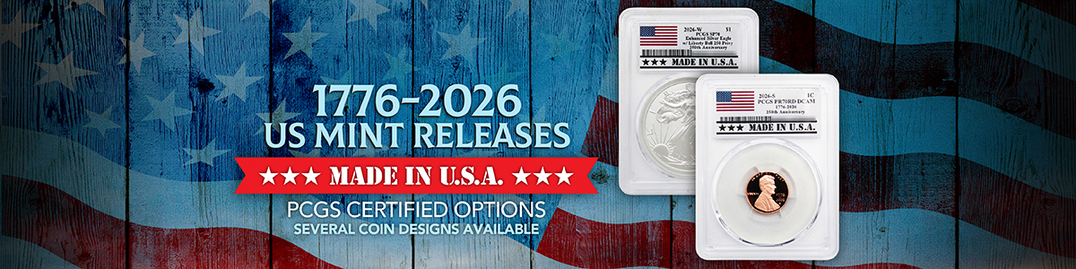 2026 US Coins PCGS Certified Made In The USA Label