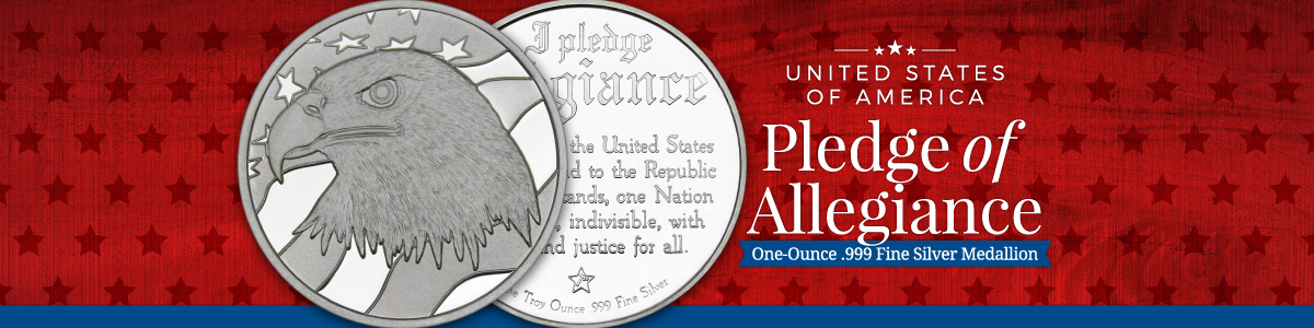 Pledge of Allegiance .999 Fine Silver Medallions