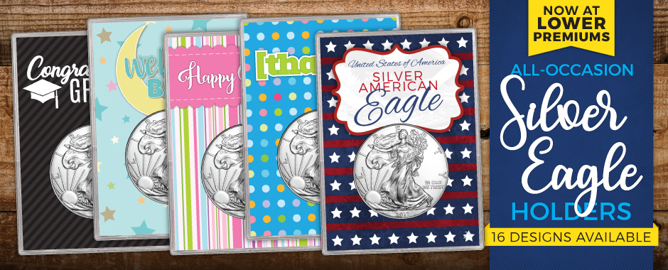 All Occasion Silver American Eagle BU Gift Holders All Occasion Silver American Eagle BU Gift Holders