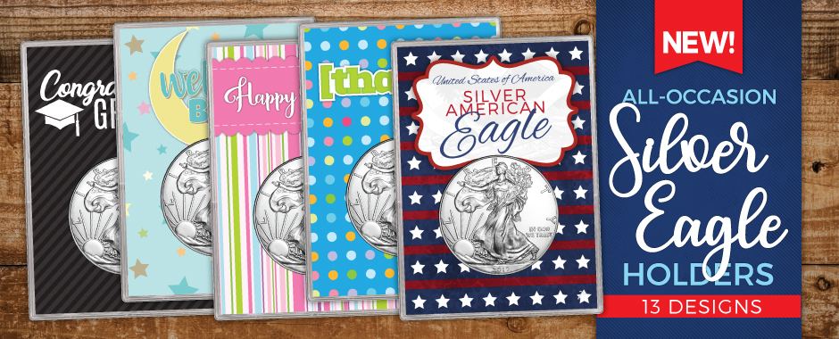 All Occasion Silver American Eagle BU Gift Holders All Occasion Silver American Eagle BU Gift Holders