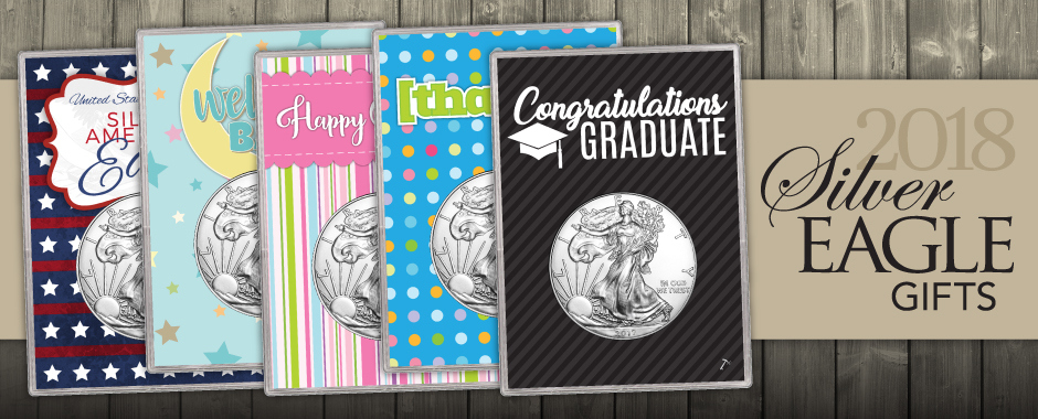 All Occasion Silver American Eagle BU Gift Holders All Occasion Silver American Eagle BU Gift Holders