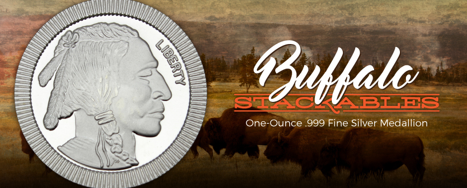 Buffalo Replica 1 Ounce Silver Stackables Buffalo Replica 1 Ounce Silver Stackables