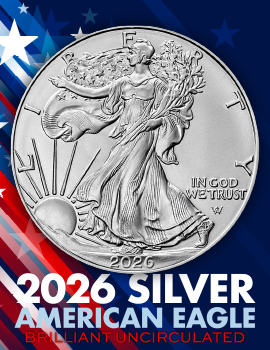 2026 Silver American Eagle BU Coins
