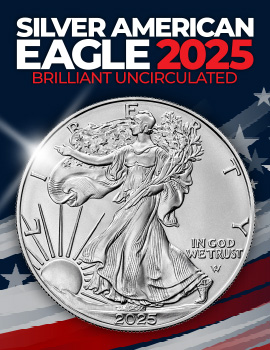 2025 Silver American Eagle BU Coins